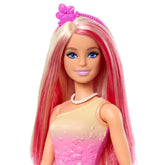 Barbie Royal Doll with Pink and Blonde Hair, Butterfly-Print Skirt and Accessorie
